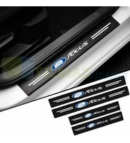 Ford Focus Uyumlu Karbon Kapı Eşiği Koruma Araba Etiket Oto Sticker Yapıştırma 4 Parça