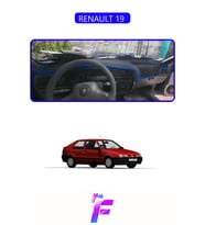 RENAULT 19 Uyumlu Torpido Örtüsü Yansıma Önleyici Tam Koruma Hızlı ve Kolay Montaj J41