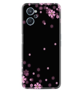 9i Kılıf Resimli Desenli Baskılı Silikon Black flowers 1391