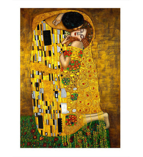 Gustav Klimt The Kiss Öpücük Mdf poster