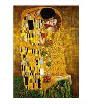 Gustav Klimt The Kiss Öpücük Mdf poster