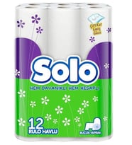 SOLO EMİCİ HESAPLI HAVLU 12 RULO