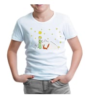 Küçük Prens - Gezegen Beyaz Çocuk Tshirt