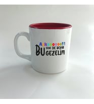 Aşkoooooo Baskılı Kırmızı Multi Kupa
