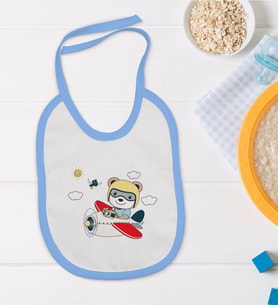 BK Kids Mavi Bebek Mama Önlüğü - Model 125