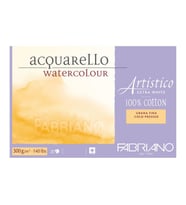 Fabriano Artistico Extra White Suluboya Blok 300 gr. 31x41 cm. 20 yp. Soğuk Basım 