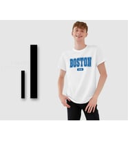 BK Gift Boston Tasarımlı Erkek Beyaz T-shirt, Arkadaşa Hediye, Doğum Günü Hediyesi, Trend Tişört, Sevgili Hediyesi-1