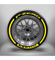 Lastik Stiker Motorsiklet 4 adet PIRELLI 4 adet P ZERO + KUYRUK SARI İnce Yanak Lastik Her Lastiğe Uyumlu Sticker