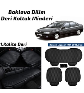 Renault Laguna 1 1994-2002 Arası Siyah Deri Oto Koltuk Minderi