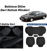 Renault Laguna 1 1994-2002 Arası Siyah Deri Oto Koltuk Minderi