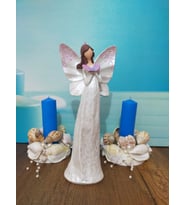 KELEBEK KANATLI BİBLO - 28CM- İNCİ