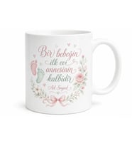 Yeni Anne İçin Özel Tasarım Seramik Baskılı Kupa Bardak Bebek Kutlama Hediyesi