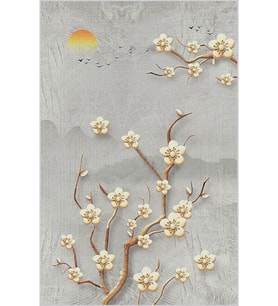 Eliana Home Baskılı, Yıkanabilir Kaymaz Taban Salon Halısı LNA1858-SM238 100x150 cm (Gri)