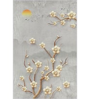 Eliana Home Baskılı, Yıkanabilir Kaymaz Taban Salon Halısı LNA1858-SM238 100x150 cm (Gri)