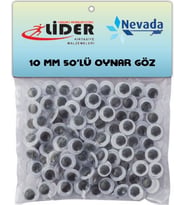 Lider & Nevada Oynar Göz 10 mm 50'li Paket