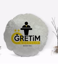 BK Gift Kişiye Özel İsimli Öğretim Görevlisi Tasarımlı Dekoratif Kırlent Yastık-1