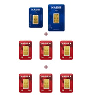Nadir Gold 24 Ayar 18,5 Gram Altın (1 Ad 10 Gram Altın + 1 Ad 2,5 Gram Altın + 6 Ad 1 Gram Altın )
