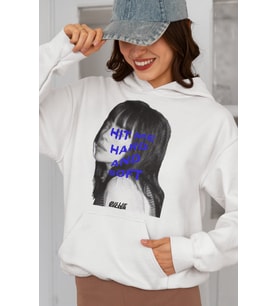 Hit Me Hard And Soft Billie Eilish Baskılı Unisex Oversize Şarkıcı Hoodie