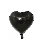 Siyah Kalp Folyo Balon 18 Inç M228