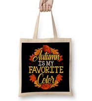 Cute & Funny Autumn Is My Favorite Color Bez Çanta Uzun Saplı