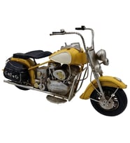 Yellow Moody Metal Chopper Dekoratif Motosiklet - Büyük Boy