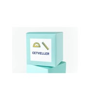 Cetvel Okul Öncesi Etiket Kare Mat Sticker Thank You Serisi 4.5 Cm (40 Adet)