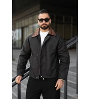 Premium Yağlı Kumaş Kadife Yaka Detay - Old Money