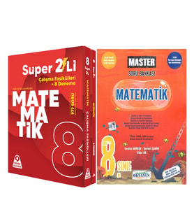 Örnek Akademi 8. Sınıf Süper İkili Matematik Seti ve Okyanus Master Soru Bankası Seti 2 Kitap