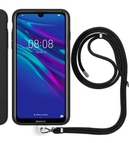 Huawei P Smart 2019 İp Askılı Silikon Kılıf Siyah