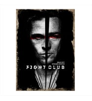 Fight Club Model Ahşap Tablo