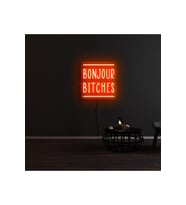 BONJOUR BITCHES Yazılı Neon Tabela