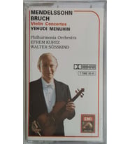 (Plak Değildir KASET tir) Mendelssohn Bruch Yahudi Menuhin Kaset