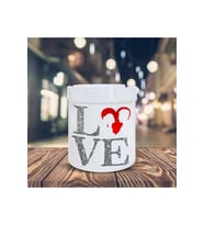 Love Yazılı Romantik Çift Baskılı Küllük