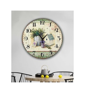 bilge Tasarım retro Duvar Saati 35 x 35CM (Karışık)