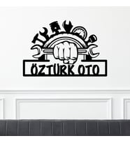 Kişiye Özel İsimli Oto Galeri Temalı Tablo