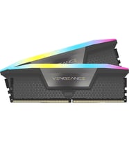 Corsair 32GB(2x16) Vengeance RGB 6400MHz CL32 DDR5 Siyah Dual Kit Bellek