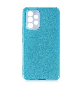 Samsung Galaxy A53 5G Kılıf Simli Parlak Shining Kapak (Mavi)