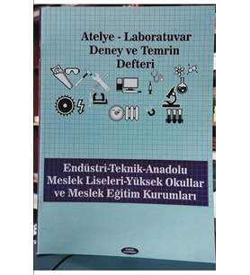 Atelye Laboratuvar Deney ve Temrin Defteri Karton Kapak 32 Yaprak (64 Sayfa)