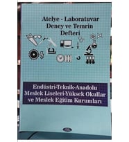 Atelye Laboratuvar Deney ve Temrin Defteri Karton Kapak 32 Yaprak (64 Sayfa)