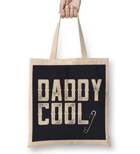 Fathers Day Daddy Cool Bez Çanta Uzun Saplı
