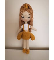 Krem Karamel Bebek Amigurumi Organik Oyuncak