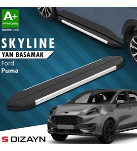 S-Dizayn Ford Puma Skyline Aluminyum Yan Basamak 173 Cm 2019 Üzeri A+ Kalite