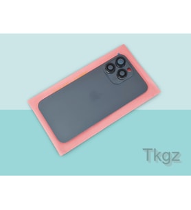 İphone 15 PRO MAX Arka Pil Batarya Kapağı Kapak ( Full Kamera Lensli ) MAVİ