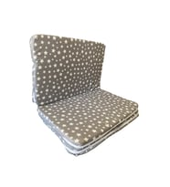 Katlanır Çocuk Yatağı Sünger Yatak Çocuk Oyun Minderi 60x120-4 Cm(gri Yıldız)