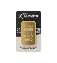 AgaKulche 100 gr 995 24 Ayar İAR Külçe Altın