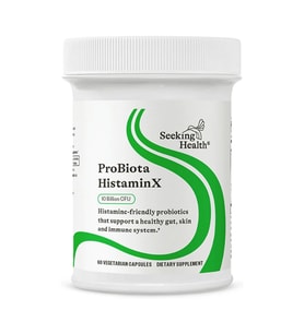 Seeking Health ProBiota HistaminX Digestion for Gut Health Histamine Lactobacillus Plantarum Lactobacillus Salivarius Immune Skin Health 60 Capsul.