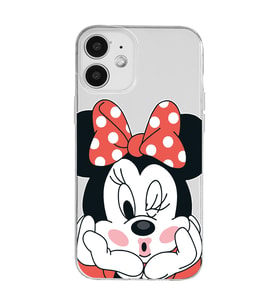 Iphone 12 Uyumlu Mouse Tasarımlı Şeffaf Telefon Kılıfı