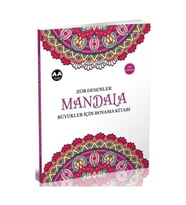 Mandala Zor Desenler Büyükler Için Boyama Kitabı