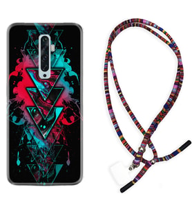 Oppo Reno 2Z 4 Lite 4 Pro 5 6 7 A31 Kılıf Boyun Asklı Rasta Silikon Down 1719
