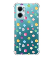 PrintiFy Xiaomi Redmi Note 11E Uyumlu Water Color 6 Baskılı Şeffaf Köşe Korumalı Antişok Kılıf